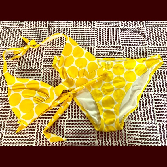 Victoria's Secret Other - VICTORIAS SECRET yellow polka dot bikini